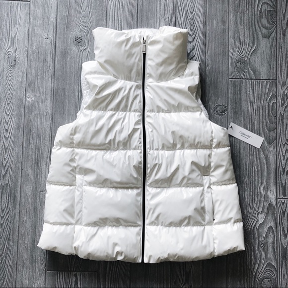 Calvin Klein Performance Shiny Latex Puffer Vest - Picture 2 of 6